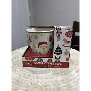 Tinsel Elf Santa Coffee Mug 11oz Christmas Holiday Drinkware Gift NEW In Box